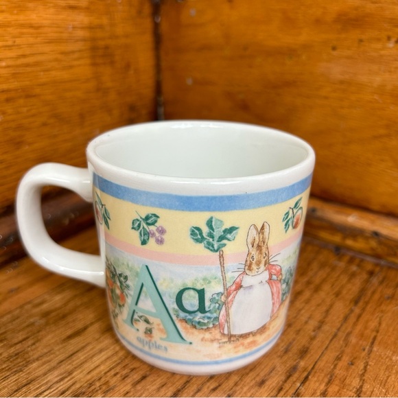 Wedgwood Peter Rabbit c1997 ABC Ceramic Mug Cottage Core Beatrix Potter - Picture 1 of 16